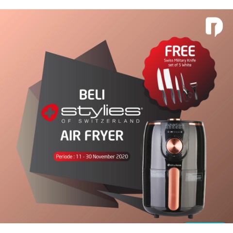{Stylies}Air Fryer  Alat Masak/Penggoreng Tanpa Minyak Neohaus Alat Peralatan Masak