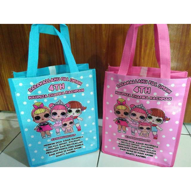 

TERLARIS 27x18 tinggi 20 Tas Souvenir Goodie Bag bento Anak Unik Ultah Ulang Tahun Lucu