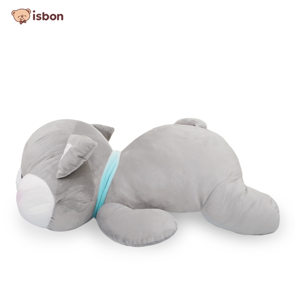 ISTANA BONEKA Anjing siberian Husky ly srigala squishy Abu Abu Cocok Untuk bantal Guling Bahan Halus dan Lembut By ISTANA BONEKA