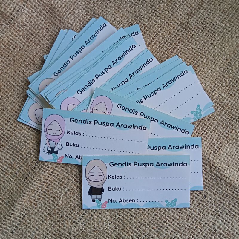 

Cetak Stiker Buku Pelajaran 36pcs