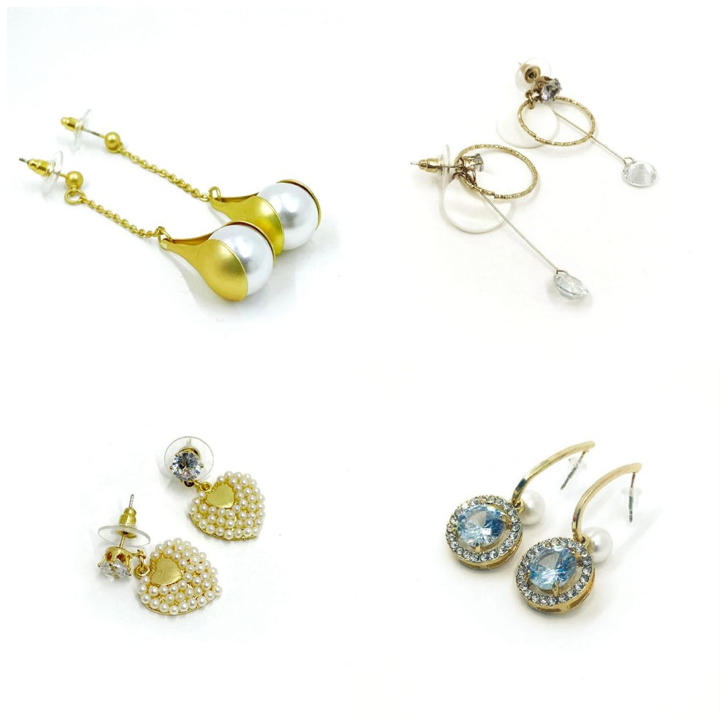 Anting Tusuk Korea / Model Korea Anting Stud Model Berlian Hati Mutiara Permata Gantung