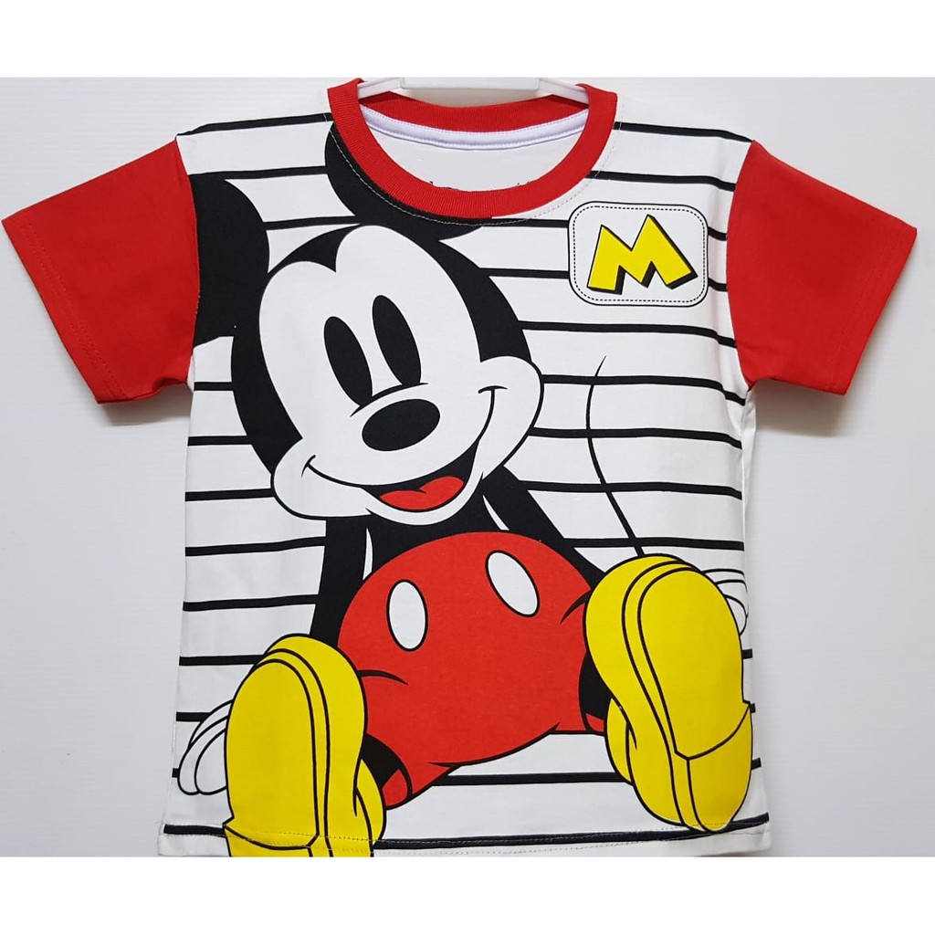  Kaos  Mickey  Mouse  Big Salur Putih  1 10 Murah Kaos  Anak 