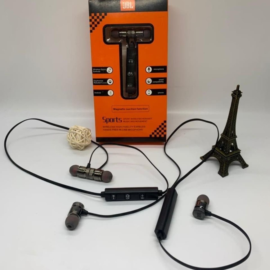 Headset Bluetooh Sport JBL Headset Wireless Magnetic JBL OEM