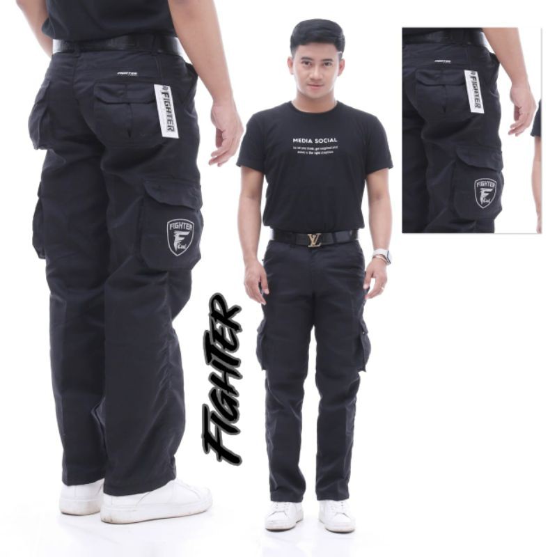 CELANA KARGO PANJANG PRIA DISTRO TERLARIS HITAM ABU MOCA CREAM YANG LAGI HITS TAKTICAL ufc mma pantai gym hiking POLA NORMAL SIZE 28-38 MUAT HINGGA 85 KILOGRAM CELANA CARGO 100% SESUAI GAMBAR