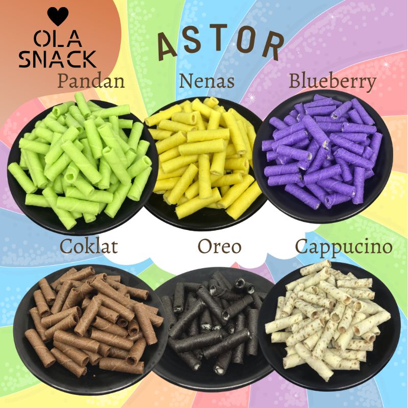 

Astor 200gr - Ola Snack Medan astor blueberry coklat stroberi Cappucino