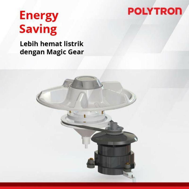 POLYTRON PWM 751 MESIN CUCI 2 TABUNG POLYTRON TWIN TUB KAPASITAS 7.5 KG