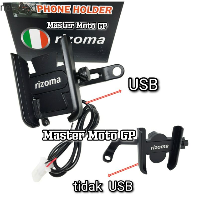 Holder hp motor Rizoma Holder Hp modif spion motor Holder Hp spion Usb Rizoma