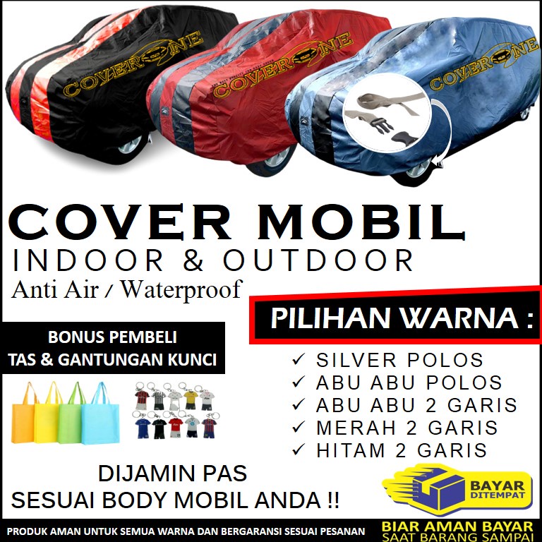 Cover Sarung Mobil Agya, Ayla, Brio, Jazz, Yaris, Swift, Ignis, Atoz, Sirion, Datsun go, Picanto