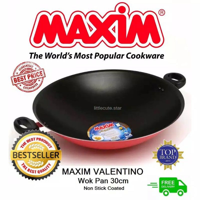 Wajan Teflon Maxim Valentino 30 Cm Anti Lengket