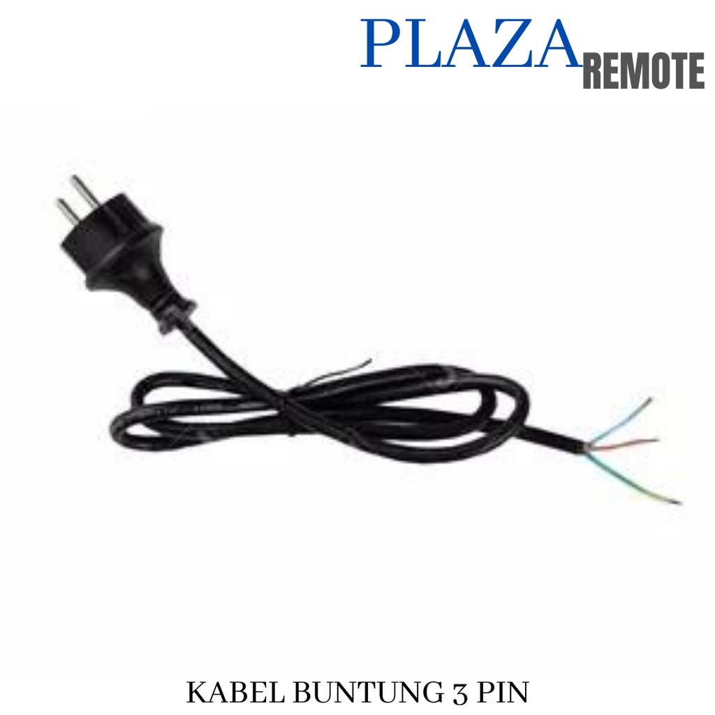 2.5 METER KABEL STEKER ARDE BUNTUNG 3PIN TEBAL 3 X 0.75 POMPA GERINDA BOR