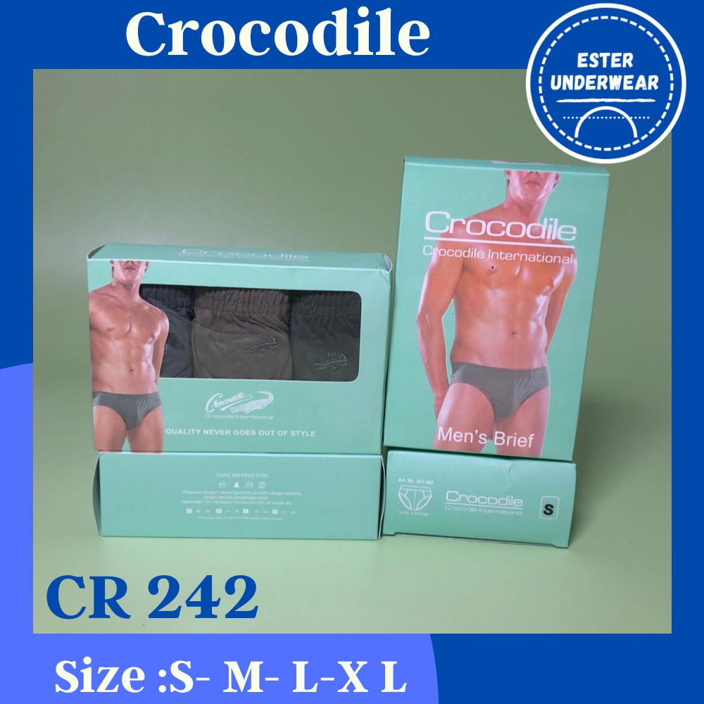 Celana Dalam Pria CROCODILE CR 242 ISI-3 PCS