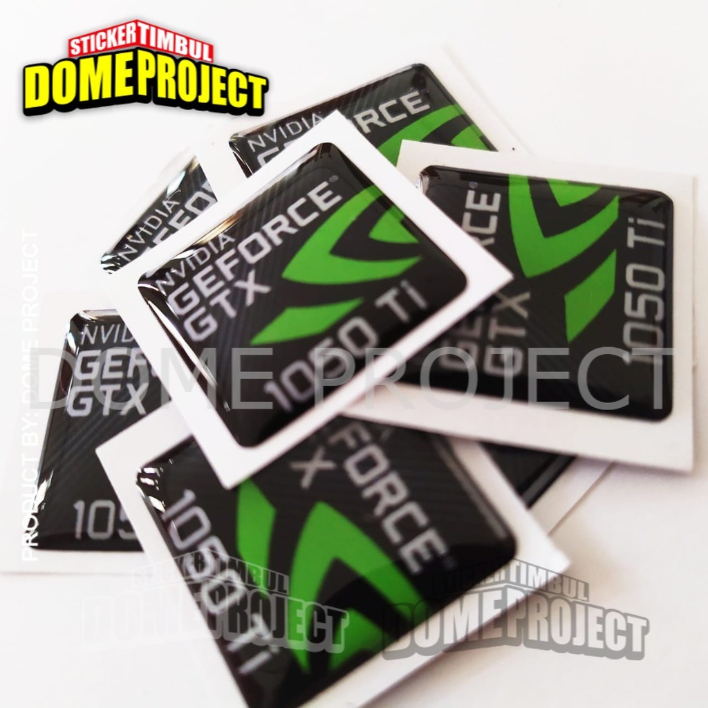 STICKER TIMBUL Aksesoris PC GEFORCE GTX 1050 Ti