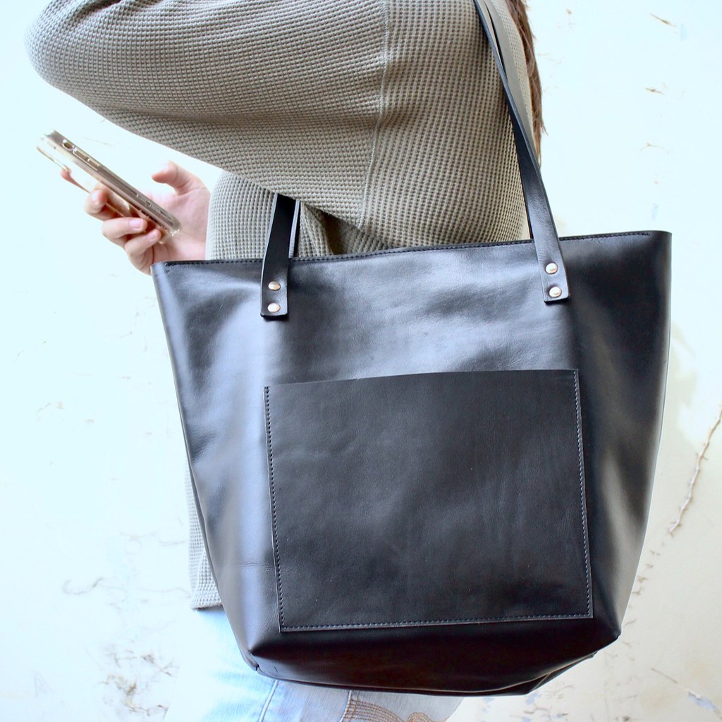 Tote Bag - Tas Wanita Kulit Asli/Tas Kantor Wanita/Tote Bag / Tote Bag Kulit Asli SAPI