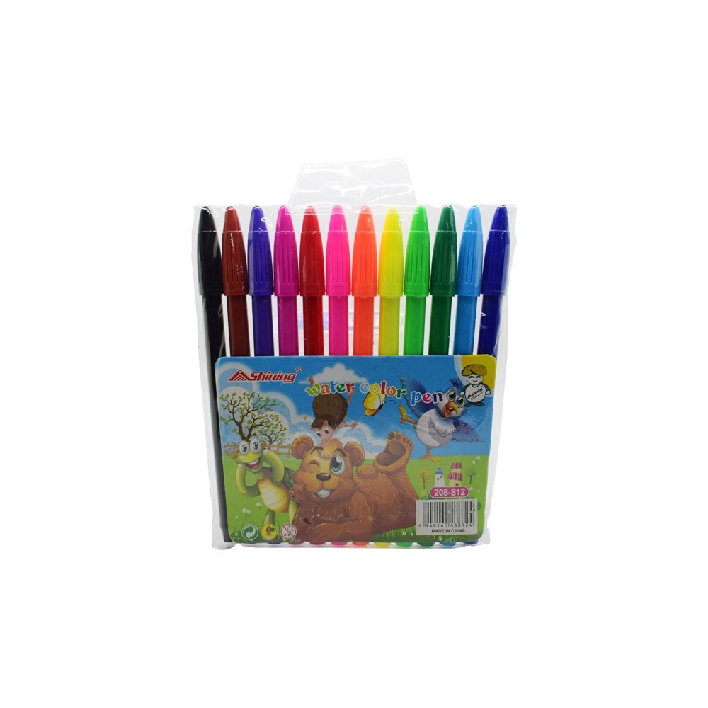 

Dijual Shining Spidol 12 Warna Water Color Pen 208-S12 Hemat