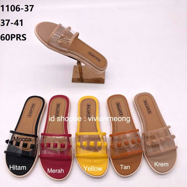  Sandal  Selop Jelly  Balance  CMS1106 37 Shopee Indonesia