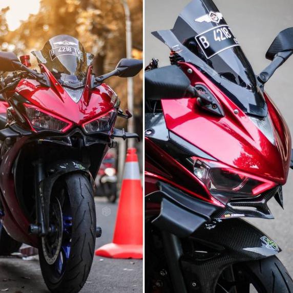 Wingside Winglet Aero Winglet Aerofin Aerofairing Sayap Cbr Ninja250 R25 Gsx R15V3 Cbr150 Ktm Zx25R