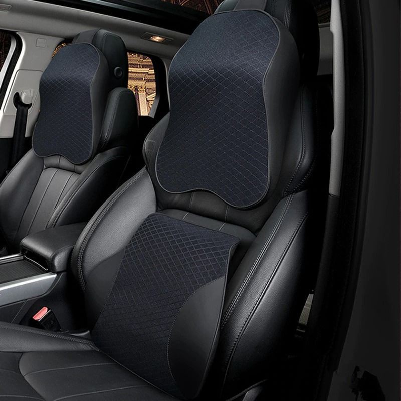 Grab Medan Bantal Punggung Mobil Ergonomis 3D Memory Foam Lumbar Support Cushion MALUOKASA M3D