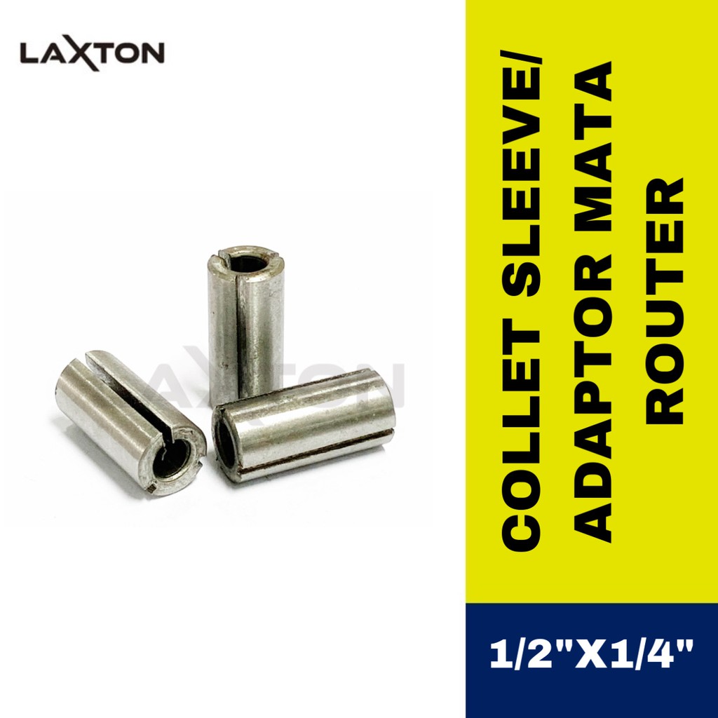 Collet Sleeve/Adaptor mata router 1/2&quot; X 1/4&quot;/sok sambungan mata profil