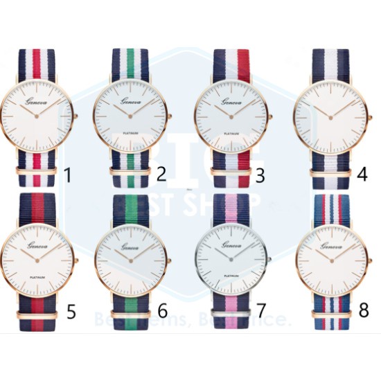 ✅Grosir Jam Senen - JAM TANGAN PRIA WANITA TALI KANVAS NATO STRAP GROSIR PREMIUM UNISEX // DW020