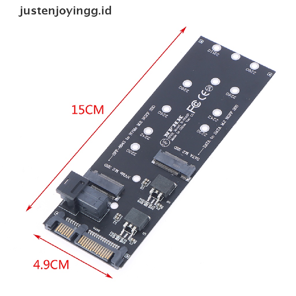 Adapter SFF-8643 Ke NVMe M.2 NGFF SSD 22Pin SATA M.2 Untuk Mainboard