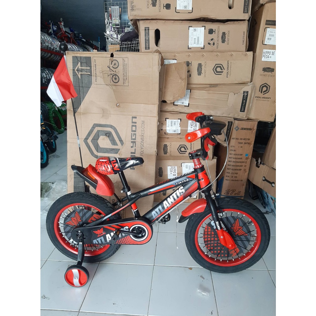 Jual Sepeda Anak / KIDS BIKE BMX 16 Inch ATLANTIS TWINS Ban 3.00