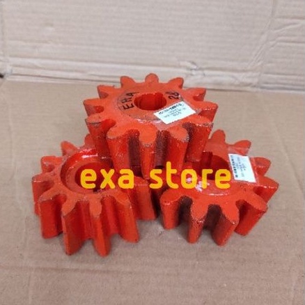 Gear molen pengaduk semen as 28 mm model tirus gigi nanas mesin RodaMas