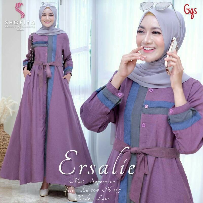 DRESS MAXI Ersalie Ori by Shofiya