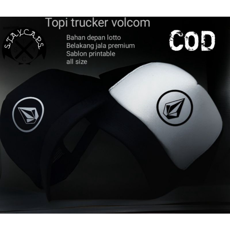 Topi jaring trucker volcom