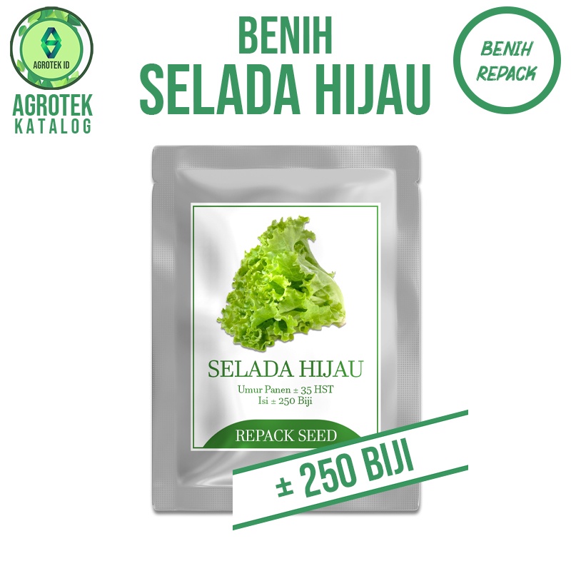 Benih Bibit Biji Tanaman Sayur dan Buah Isi Ratusan Murah Pakcoy Daun Bawang Selada Cabai Tomat Seledri Melon Paprika-Selada Hijau
