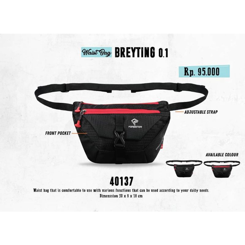 Forester Waistbag 40137 Tas Selempang Pria Breyting Murah