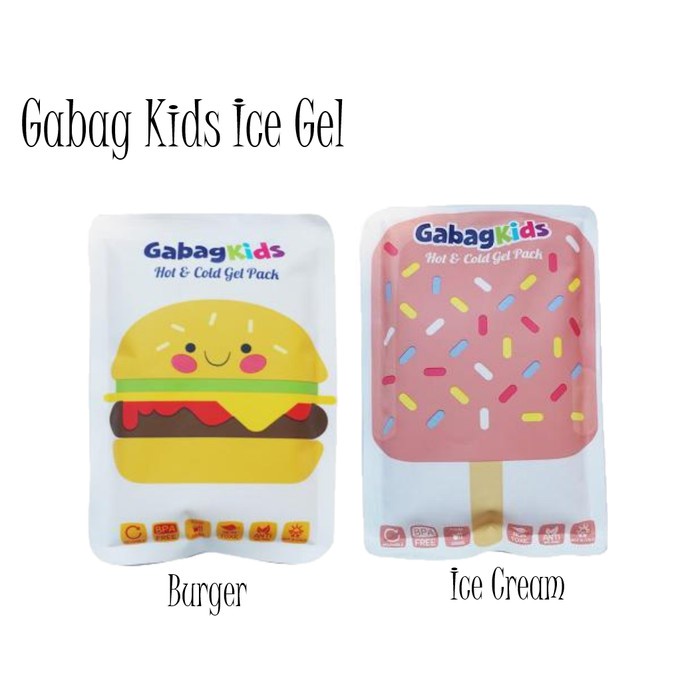 GABAG ICE GEL MINI 200gr - KIDS ICE CREAM / BURGER PACK 200gr - BISA HOT &amp; COOL