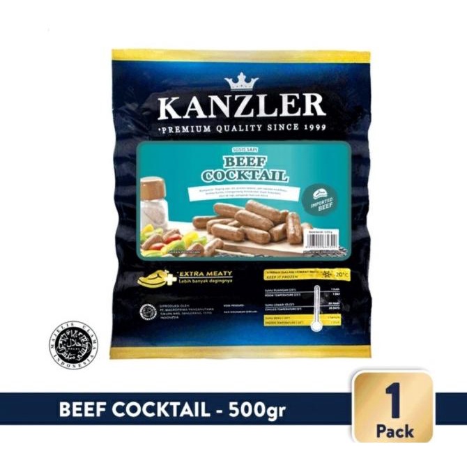 

Sosis Kanzler Beef Cocktail Sausage / Sosis Mini 500gr - Standard