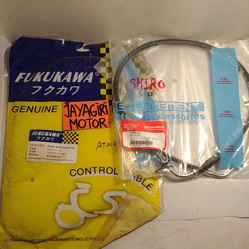 Kabel Gas Byson Bison 45P Shiro Fukukawa F6331 Cabel Cable Throttle Throtle Kable Tali Kawat Serat S