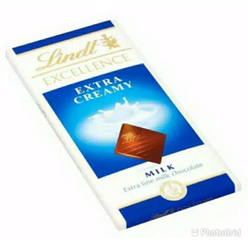 

Lindt Excelence Extra Creamy Milk Chocolate Bar Import