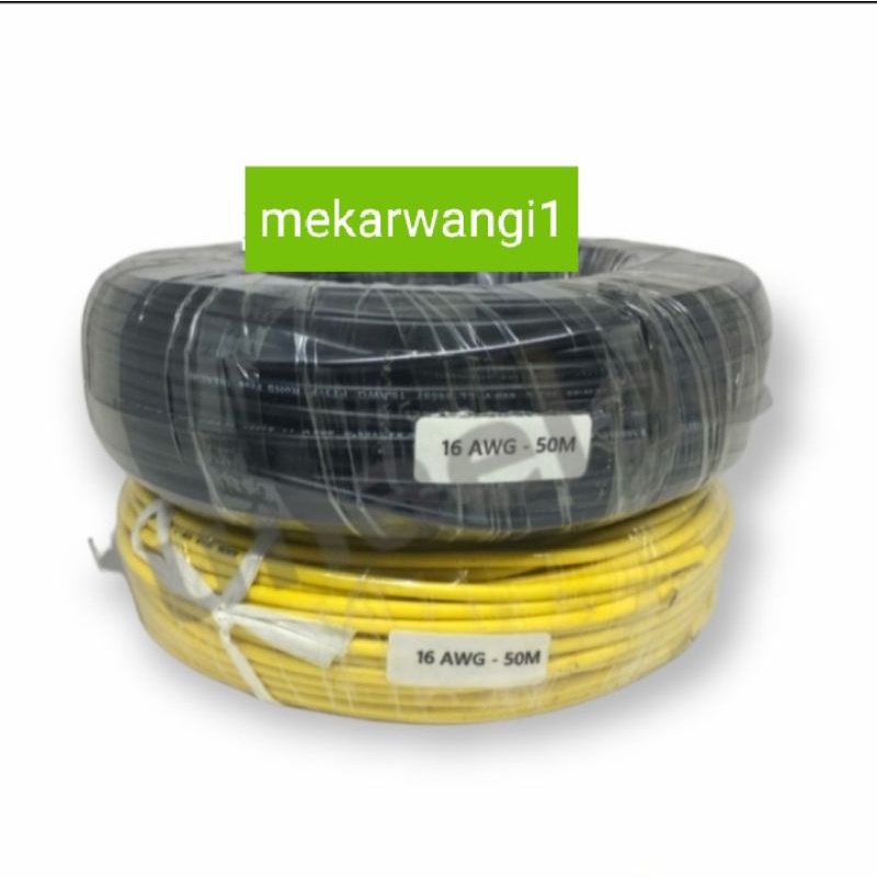 Kabel awg 16 50m serabut silver - Made in japan