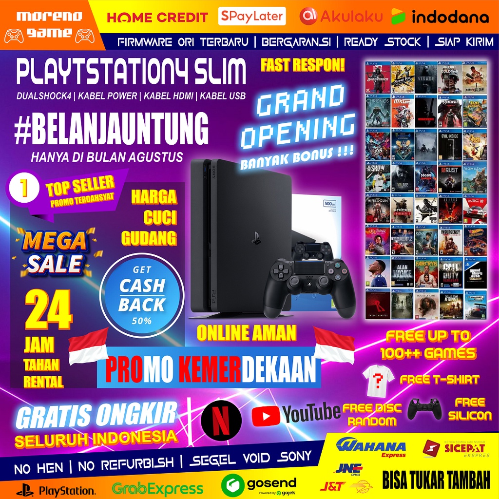 ps4 slim 1tb bundle game terbaru original sony