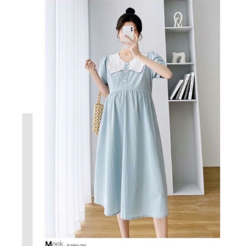 Dress Hamil &amp; Menyusui Katun DH-3008