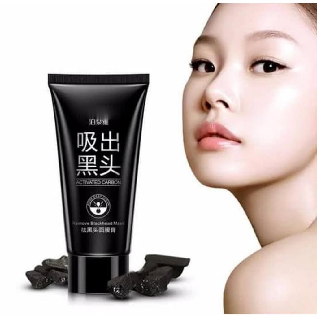 MASKER KOMEDO BOTOL 60 ml BLACKMASK CHARCOAL MASKER ARANG BLACKHEAD ANTI KOMEDO