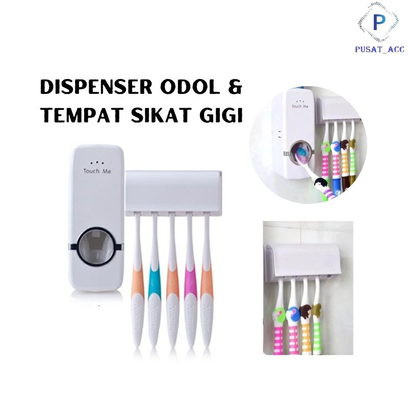 Tempat Dispenser Odol dan Sikat Gigi / ToothPaste Dispenser