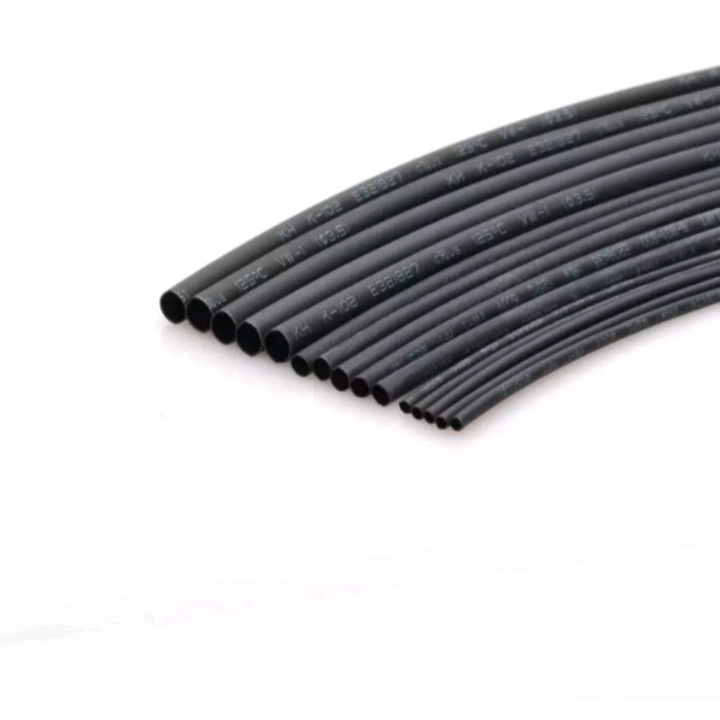 SELANG BAKAR / SELONGSONG BAKAR TUBE  / HEAT SHRINK TUBE 1/1.5/2/3/4/5/6/8/9/10 HARGA PER METER