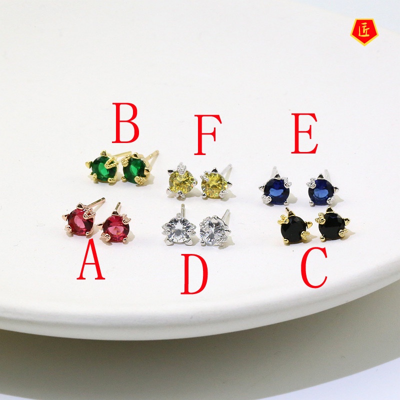 [Ready Stock]Silver Earrings Women's Fashion