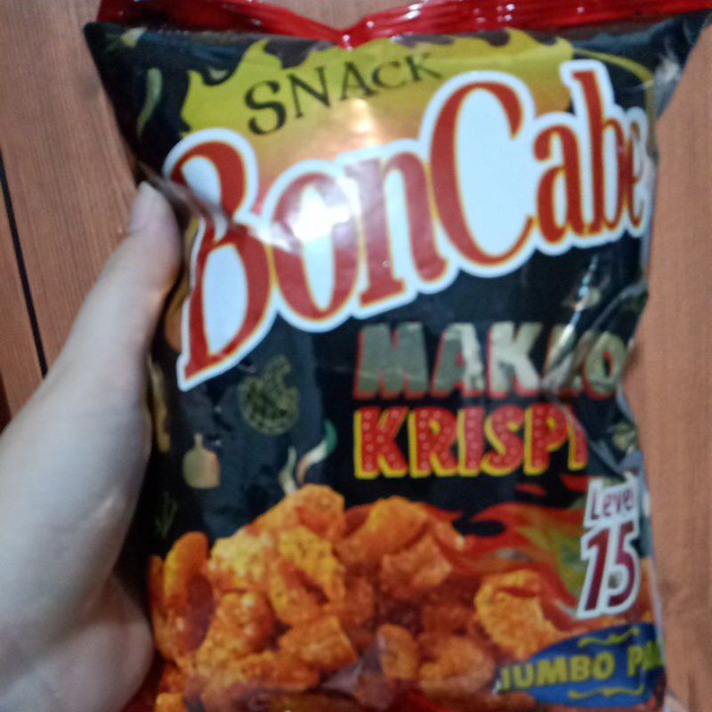 

SNACK BON CABE KOBE JUMBO PACK LEVEL 10 DAN 15 MAKARONI KRISPI 150GRAM