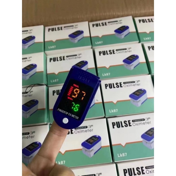 OXIMETER Fingertip Alat Ukur Saturasi Kadar Oksigen dan Jantung