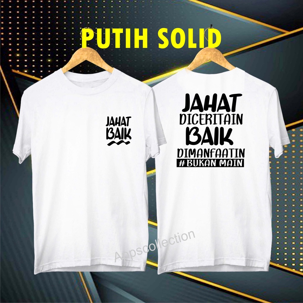 Cod Gratis Ongkir/Kaos Jahat Baik Di Omongin Kaos disto pakaian pria murah 2022 murah nampol /KAOS EKSPRESI/KAOS HITS/KAOS BANDUNG/KAOS MURAH/KAOS DISTRO