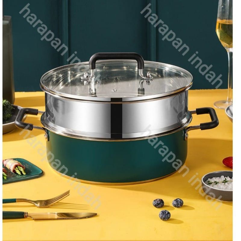 PANCI STEAMER PENGUKUS DENGAN PARUTAN COOKING HOT POT
