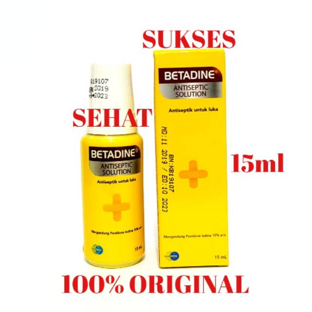 Betadine Antiseptic Solution (Isi 15ml)