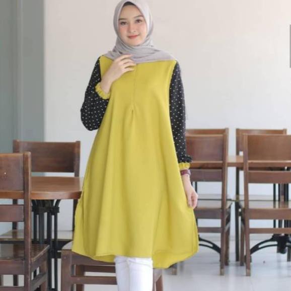 Hot Promo Atasan Tunik Dewasa Terbaru2021 Brisia tunik"SNnabillah"