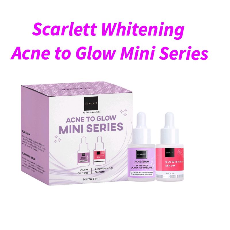 Scarlett Whitening Serum Acne To Glow Mini Series isi 2