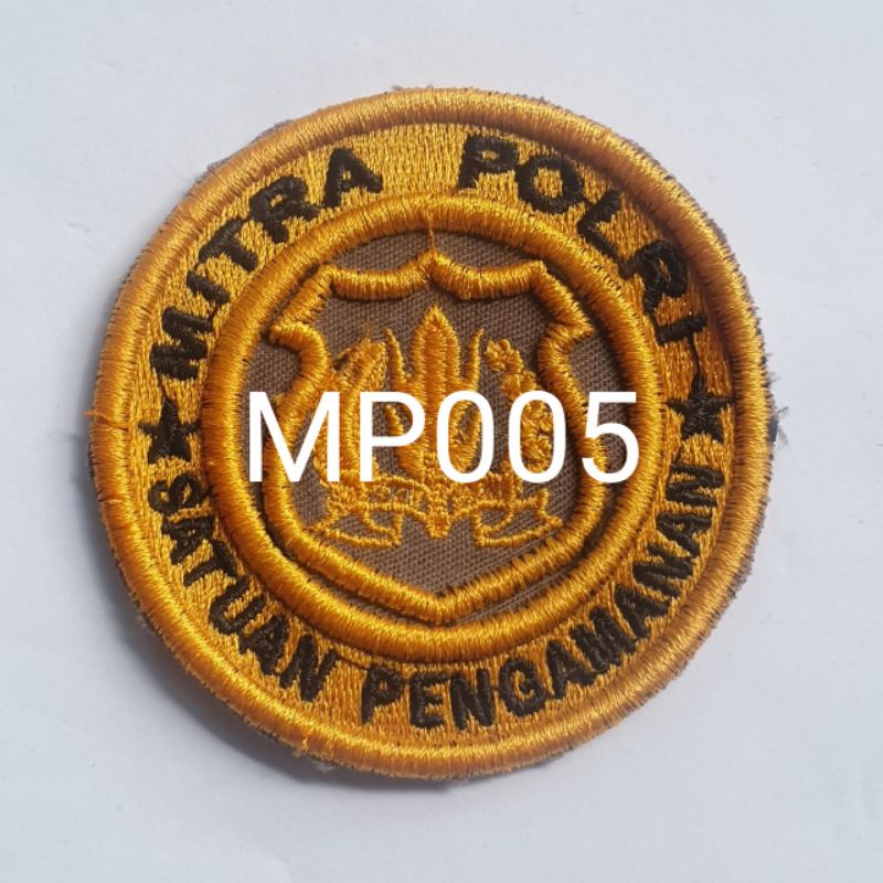 LOGO Mitra Polri Bordir Timbul/3D