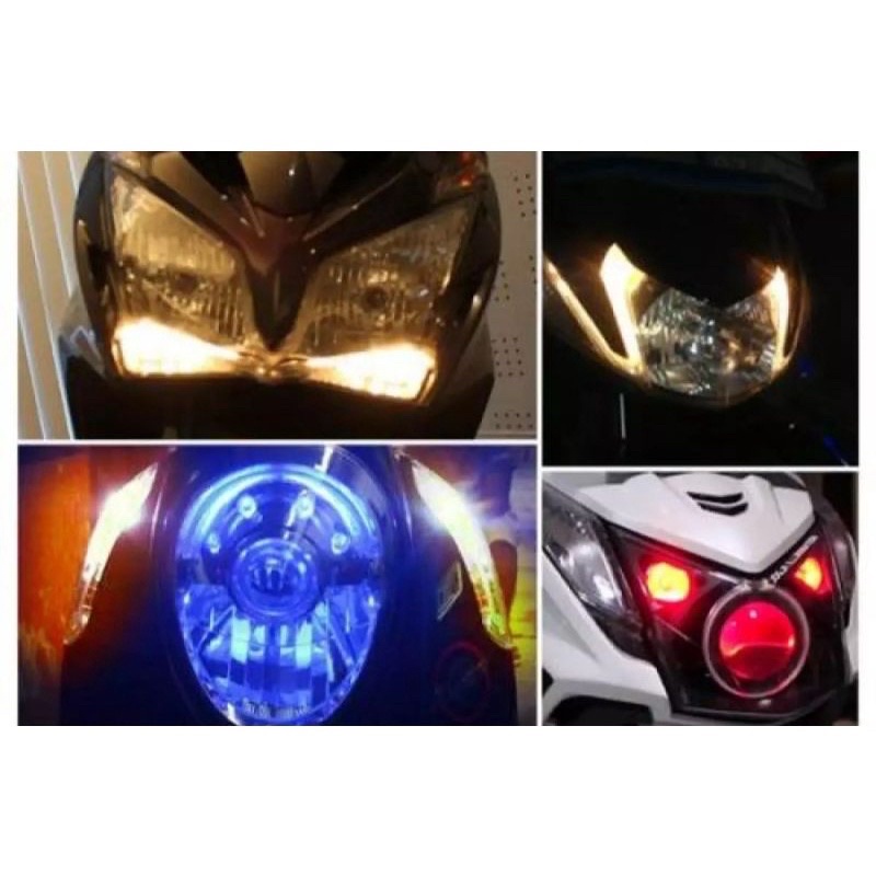 SEN JELLY LED SEN COLOK JELLY 6 LED T10 LAMPU SEIN KEDAP-KEDIP FLASH WATERPROFF